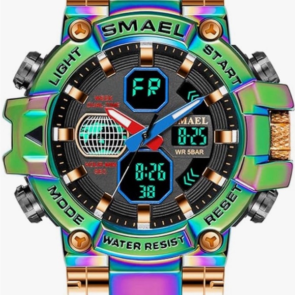 SMAEL Other - NWOT Iridescent Digital Waterproof Sports Watch
